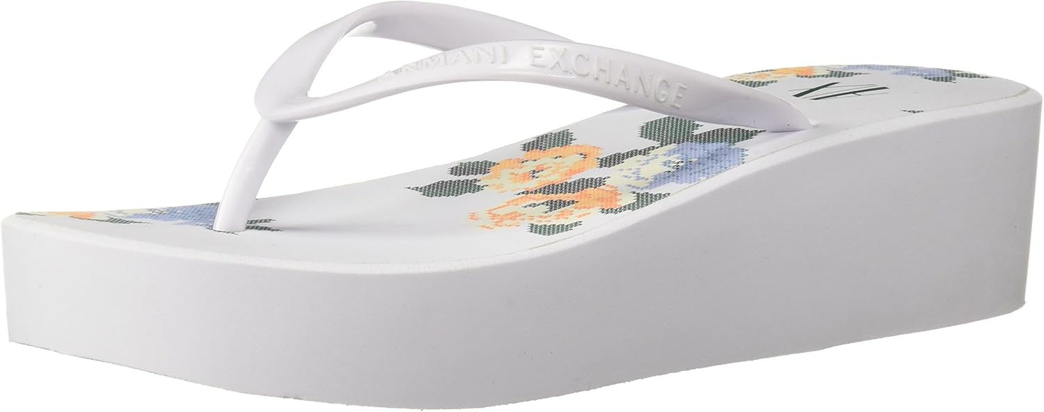 armani exchange flip flops womens
