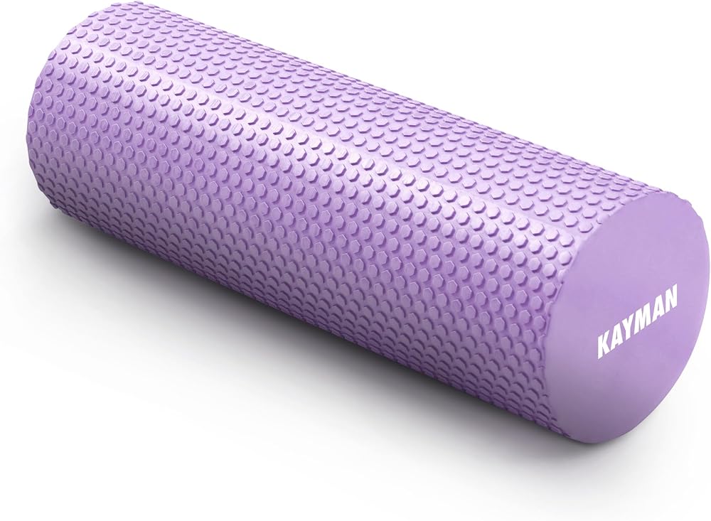 KAYMAN Foam Roller Deep Tissue Relief 44.5 x 15 cm Purple EVA