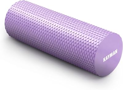 KAYMAN Foam Roller Deep Tissue Relief 44.5 x 15 cm Purple EVA