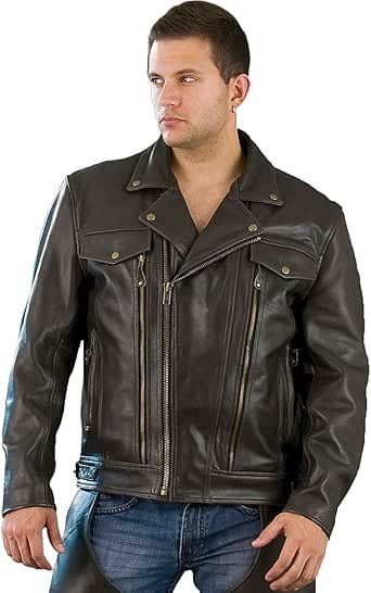 Mens Red Leather Jacket Amazon Photos