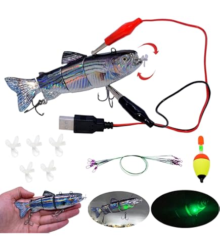 automatic fishing lures Amazon.com : Robotic Swimming Fishing Electric Lures 5.12