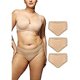 STRAWBERRY WEEKS LEAKPROOF2.0 Seamless Mid Waist Brief Period Underwear for Women and Teens | Period Panties Holds 6 Tampons | Leak Proof Incontinence Underwear (XXS/XS, 3-Beige)