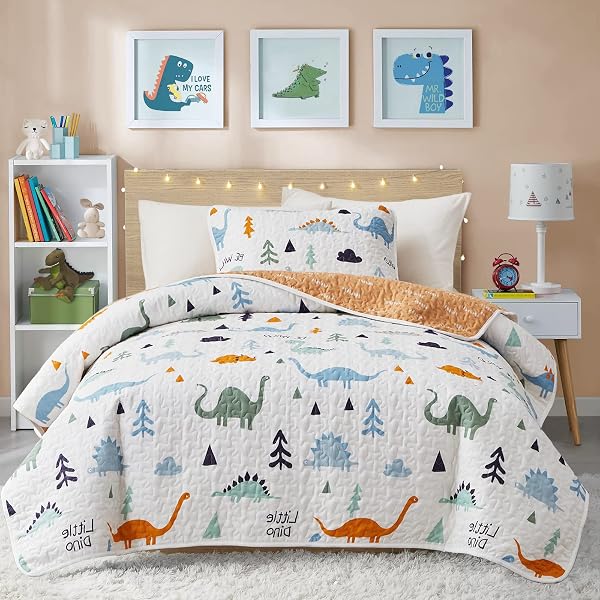 Wildkin Toddler Sheet Set – 100% Cotton Dinosaur Bedding | Soft, Breathable & OEKO-TEX Certified - View #5