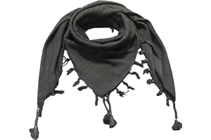 SheKaf Shemagh Scarf Men - Women/Cotton Military Keffiyeh Arafat Tactical Desert Head Wrap Valentines day gift for him & her
