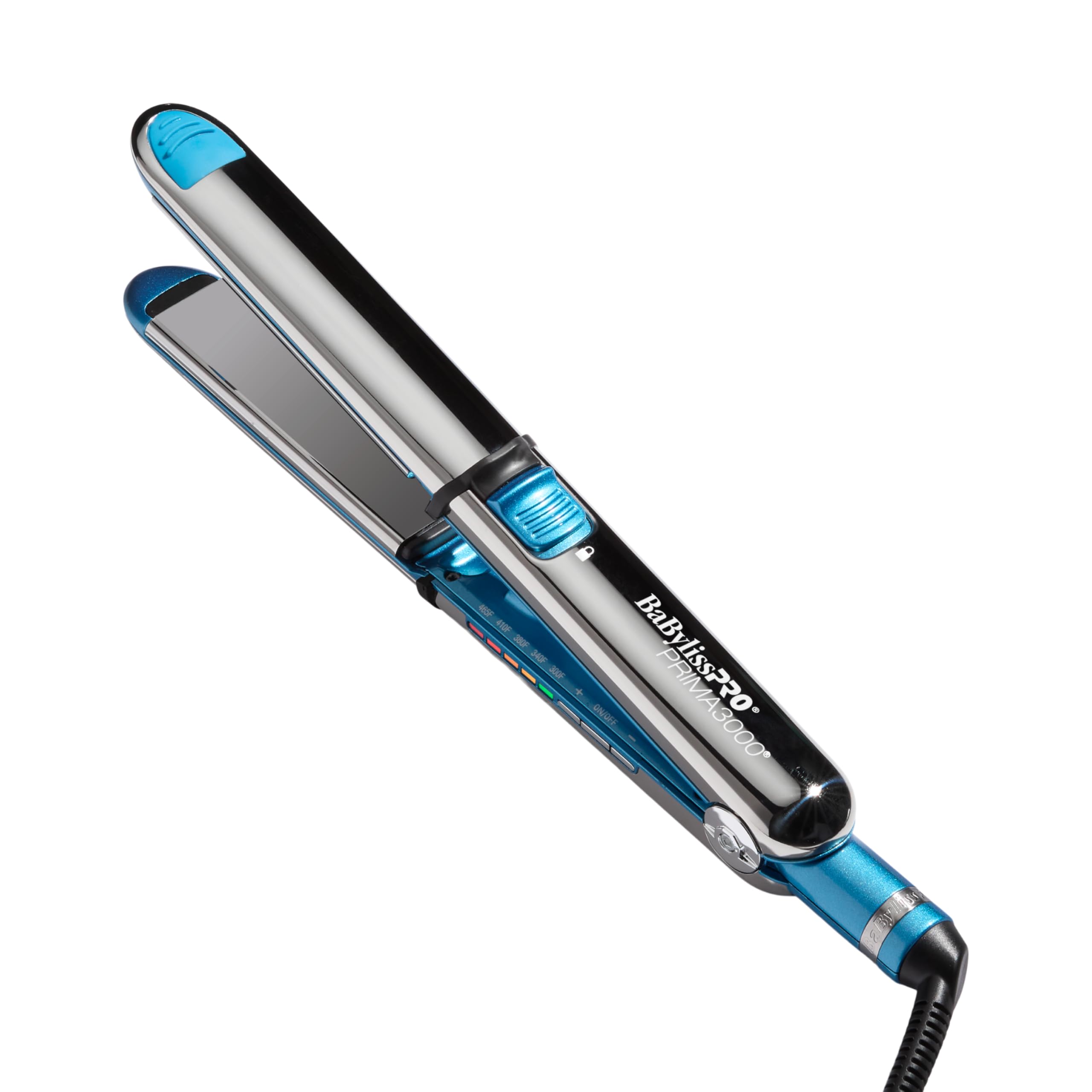 Photo 1 of *DIRTY* BabylissPRO Nano Titanium Prima Ionic Hair Straightener, Curl and Straighten Hair With One Professional Tool, Blue