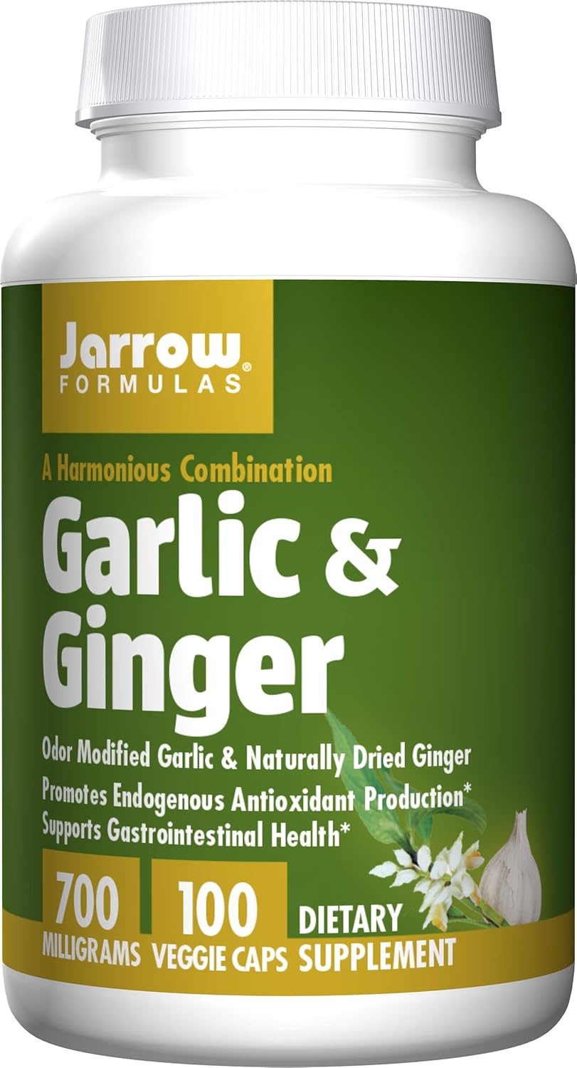 Jarrow Formulas - Garlic + Ginger, 700 mg, 100 capsules: Health & Personal Care
