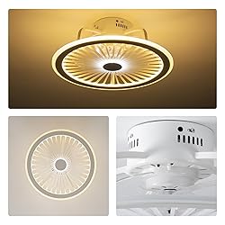 CHANFOK Ceiling Fan with Lights and Remote, Modern