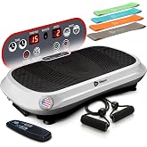 Lifepro Waver Vibration Plate Exercise Machine with 99 Speeds &amp; 10 Presets | Resistance Bands, Non-Slip Surface, 330 lbs Capacity &mdash; Vibration Plate for Lymphatic Drainage, Body Toning, Full-Body Workout