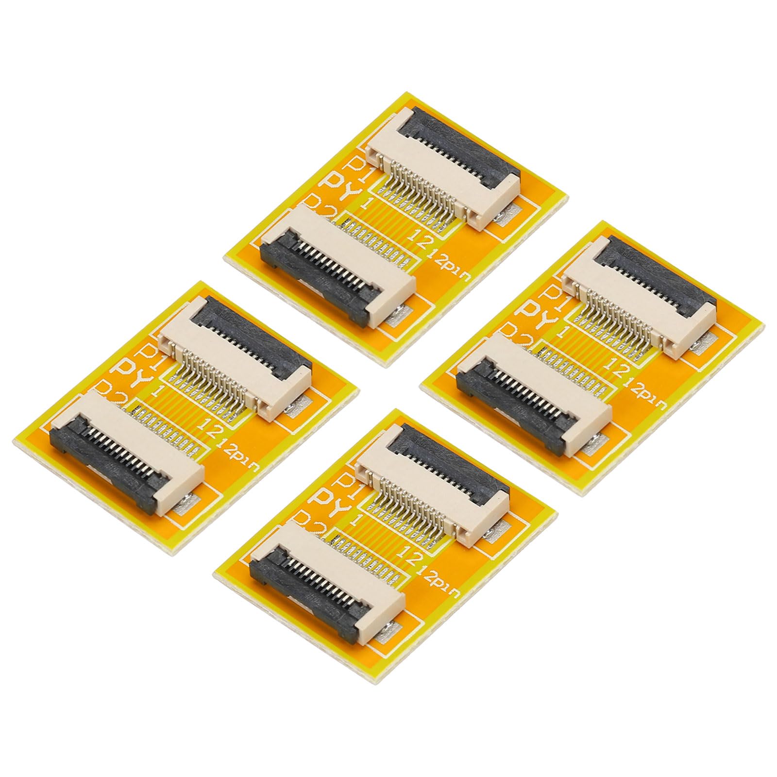 Photo 1 of MECCANIXITY FFC FPC Extension Board PCB Extend Zip HDD Connector 12 Pin 0.5mm Pitch Single Side for LCD 3D Printer Camera DVD TV Laptop Pack of 4
