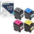 LCL Compatible Toner Cartridge Replacement for Sharp MX-C30 MX-C30NT MX-C30NTB MX-C30NT-B MX-C30NTC MX-C30NT-C MX-C30NTM MX-C30NT-M MX-C30NTY MX-C30NT-Y MX-C301W MX-C250F C300P C300W C301W (KCMY)