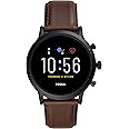 Fossil Gen 5 Carlyle Stainless Steel Touchscreen Smartwatch with Speaker, Heart Rate, GPS, Contactless Payments, and Smartpho