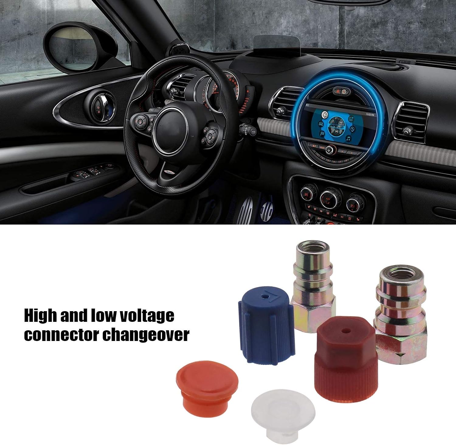 The Lord of the Tools R-12 to R-134a High Low Side Retrofit Conversion Adapter 1/4 SEA Valves Caps Fitting Kit With Valve Core Removal Tool For Car A/C Refrigerant Accessories - Image 4