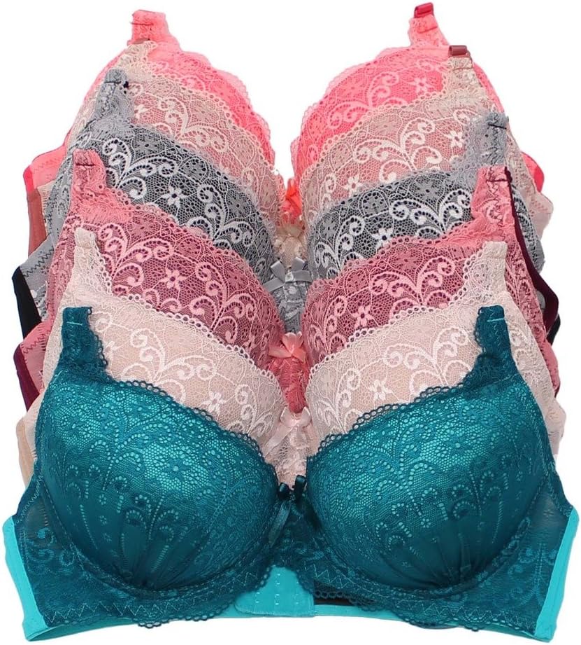 Youmita 6 Pack B, C Cup Bras, Assorted Styles To Choose From