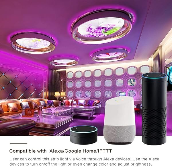 OurLeeme Smart WiFi LED Controlador LED Tiras Controlador para 50503528 RGB Luces LED Tira Tira Trabajar con Alexa Google Home IFTTT AndroidiOS APP