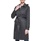 KARL LAGERFELD womens Karl Lagerfeld Paris Women's Belted Trench Coat