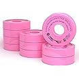 D.N. Group Enterprise Inc. 10 Rolls 1296" (Four Times Longer) Pink Plumbers Teflon Tape, Gas Line Pipe Thread Tape, High Density (1.3 g/cm3) Propane Sealant Tape (1/2" x 1296")