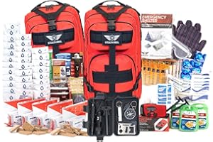 Stealth Angel Survival - 72 Hour Family Emergency Kit - 1-5 Person Survival Bag for Earthquakes, Hurricanes, and Other Natural Disasters