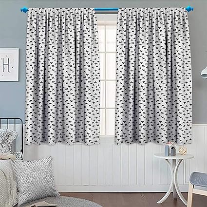 Amazon Com Anhounine Black And White Blackout Curtain Chicago