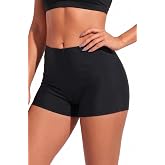 Women Swim Shorts Tankini Bottom Comfort Waist Boyshorts Available in Plus | Elastic Band For Gentle Shaping, Boyleg Hem For Anti-Chafing, Flat Seams To Avoid Rubbing, Active Design For Water Activities