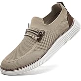WOHHHW Men's Loafers Slip On Shoes Men Boat Shoes Casual Walking Shoes for Men Comfort Lightweight Breathable