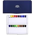 MISSION CrushOn Silver Class Super Size Pans Watercolors 12ml x 20 Colors Palette Set Water Brush by CrushOn (Navy Palette)