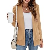 Yousify Womens Cardigan Sweater Long Sleeve Open Front Knit Cardigan Sweater with Pockets