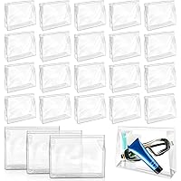 BadenBach Mini-Make-up-Taschen Transparent – 16 Stück, Wasserdicht, Mit Reißverschluss – Für Reisen & Organisation
