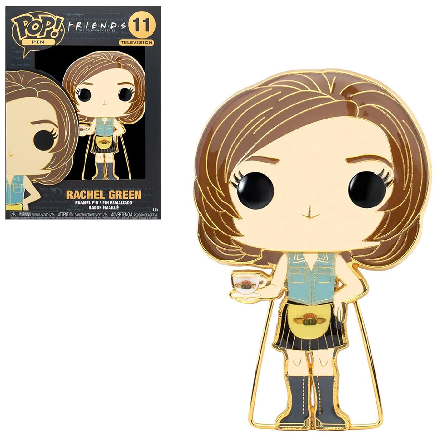 Loungefly Funko POP! Enamel Pins: Friends - Rachel Green - Cute Collectable Novelty Brooch - for Backpacks & Bags - Gift Idea - Official Merchandise - TV Fans