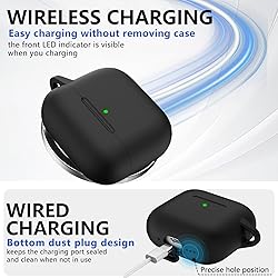 Ljusmicker for AirPods 4 Case Cover 2024 with