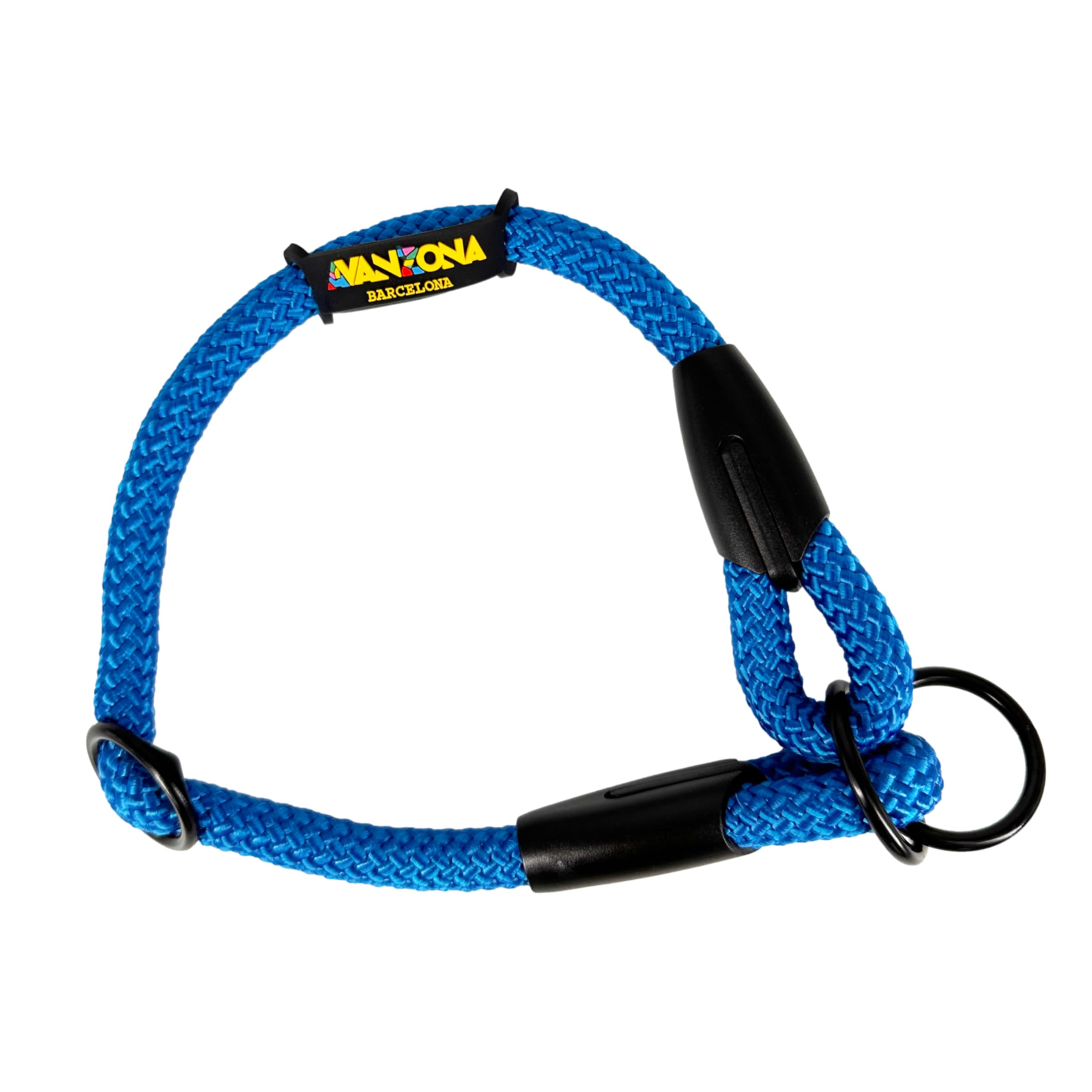 Training Collar for Dogs – Anti-Pull, Adjustable, Made Polyester Rope, Suitable for Small, Medium and Large Dogs, Made in Spain. Blue. XS (≤50CM). — image 1