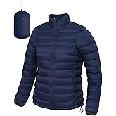 Pioneer Camp Women's Packable Puffer Jacket Winter Lightweight Quilted Coat Water-Repellent Insulated Thermal Warm Outerwear