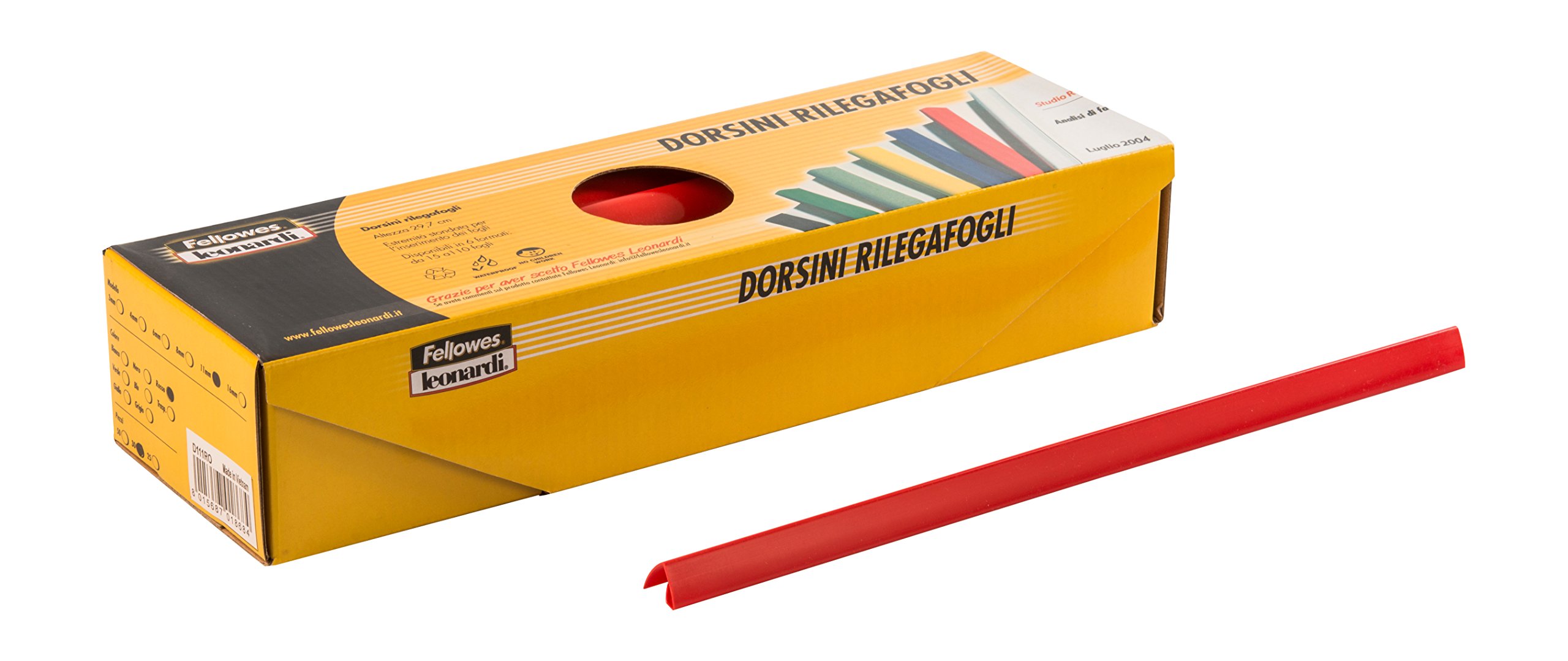 Fellowes 389863 Binding Backs, Diameter 11 mm, Pack of 30, Red