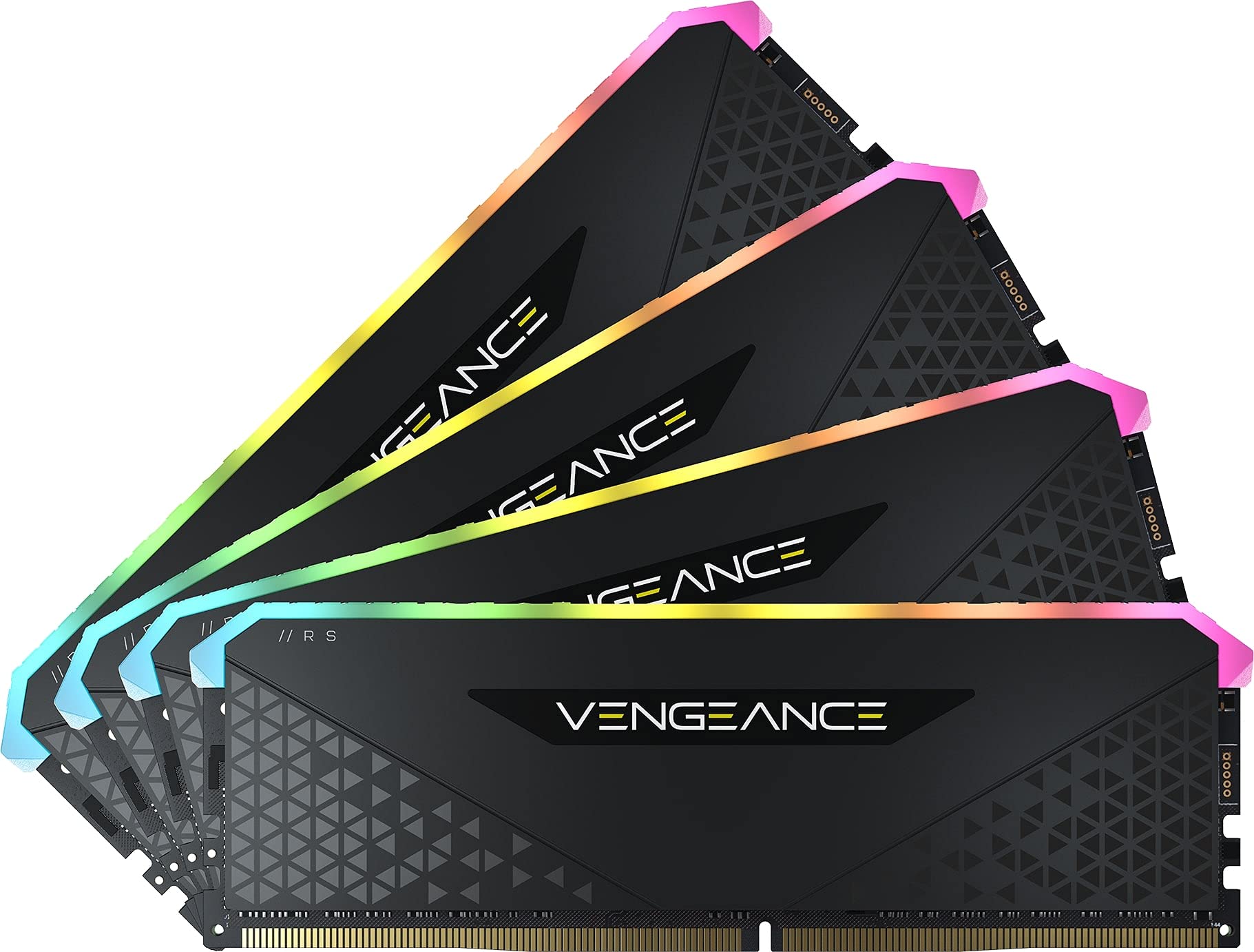 Corsair Vengeance RGB RS 32GB (4x8GB) DDR4 3600MHz C18 Desktop Memory (Dynamic RGB Lighting, Tight Response Times, Compatible with AMD TRX40, Intel & AMD 300/400/500 Series) Black