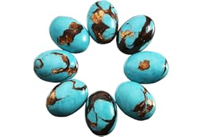 SUNYIK Oval Cabochons Flatback Semi-precious CAB for Jewelry Making,Assorted Stones,Wholesale