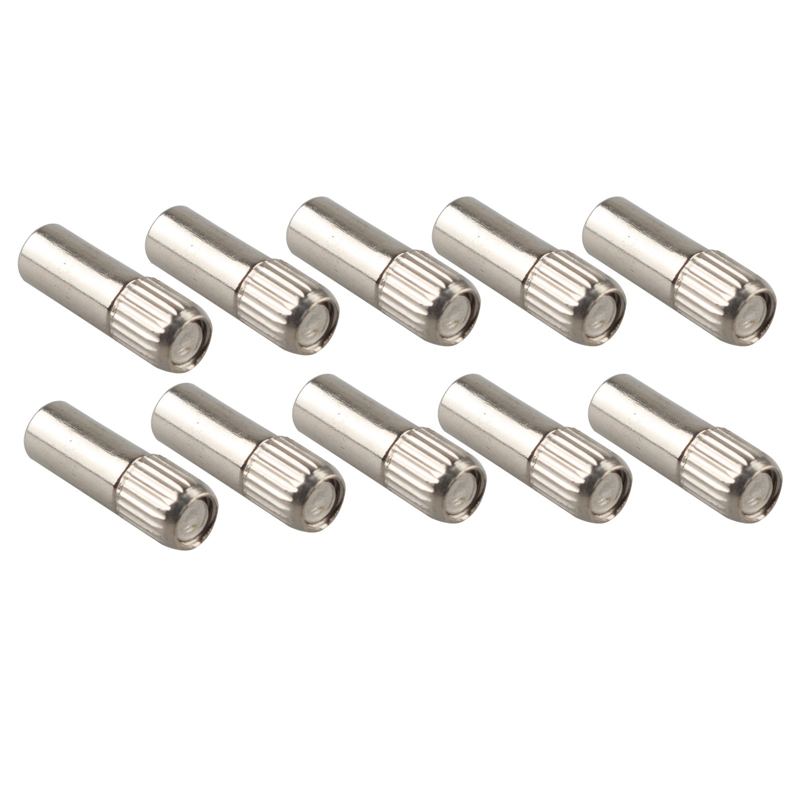 HALJIA 10pcs 6mm Pin Shelves Supporter Glass Holder Plate Shelf Support Cupboard Cabinet Bookcase