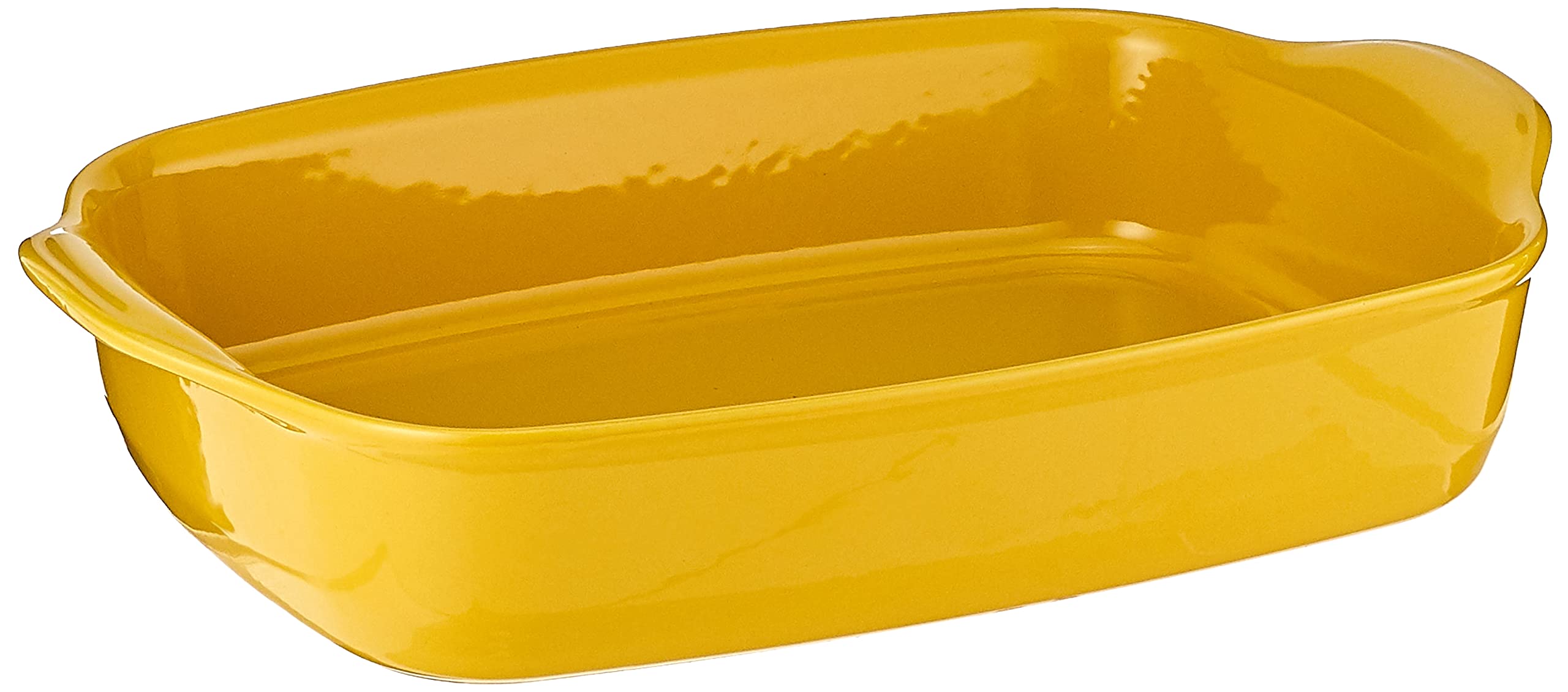 Emile Henry EH909654 Large Rectangular Ceramic Oven Dish, Provence Yellow 42.5 X 28 X 9 cm