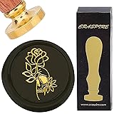 CRASPIRE Rose Wax Seal Stamps Retro Flower Skull