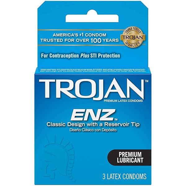 TROJAN ENZ LUBRICATED LATEX CONDOMS, 0.04 LB