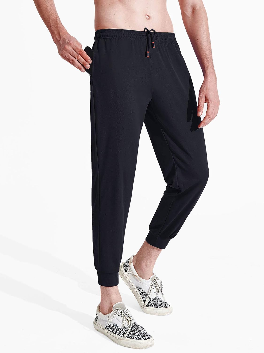 Neleus Men's Athletic Workout Running Pants: Clothing