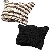 Women Beanie Warm Winter Hats, Soft Knit Lazy Beanie for Women, Women Cat Beanie,Women Fox hat, Slouchy Beanies for Women