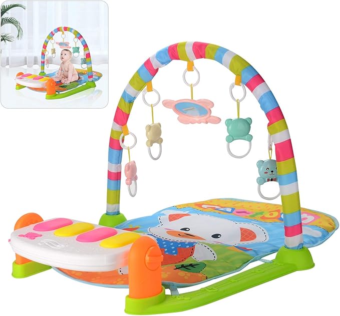 Shoze Deluxe Baby Gym Floor Play Mat,Musical Activity Center Kick And