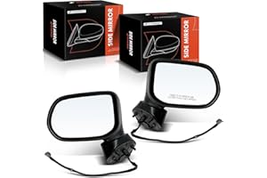A-Premium Pair (2) Driver & Passenger Side Power Door Mirror - Compatible with Honda Civic EX/LX 2006 2007 2008 2009 2010 201