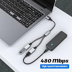 MOGOOD USB Splitter Cable USB y Splitter Adapter