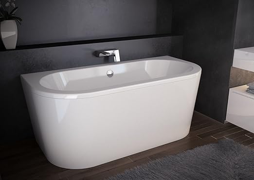 Design Freistehende Badewanne Vista Acryl 140x75x70 Cm Amazon De Baumarkt