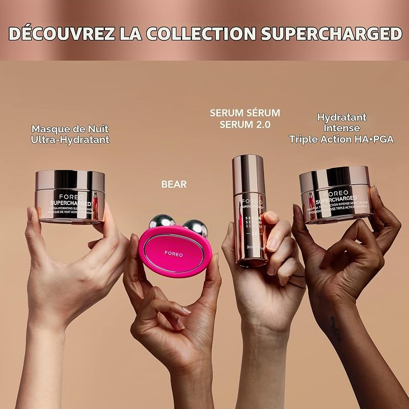 SUPERCHARGED HA+PGA Crème hydratante visage triple action - Vitamine E - Acide hyaluronique et squalane - Crème Anti Rides Femme - Végane - Crème Visage - Soin visage propre - 50 ml