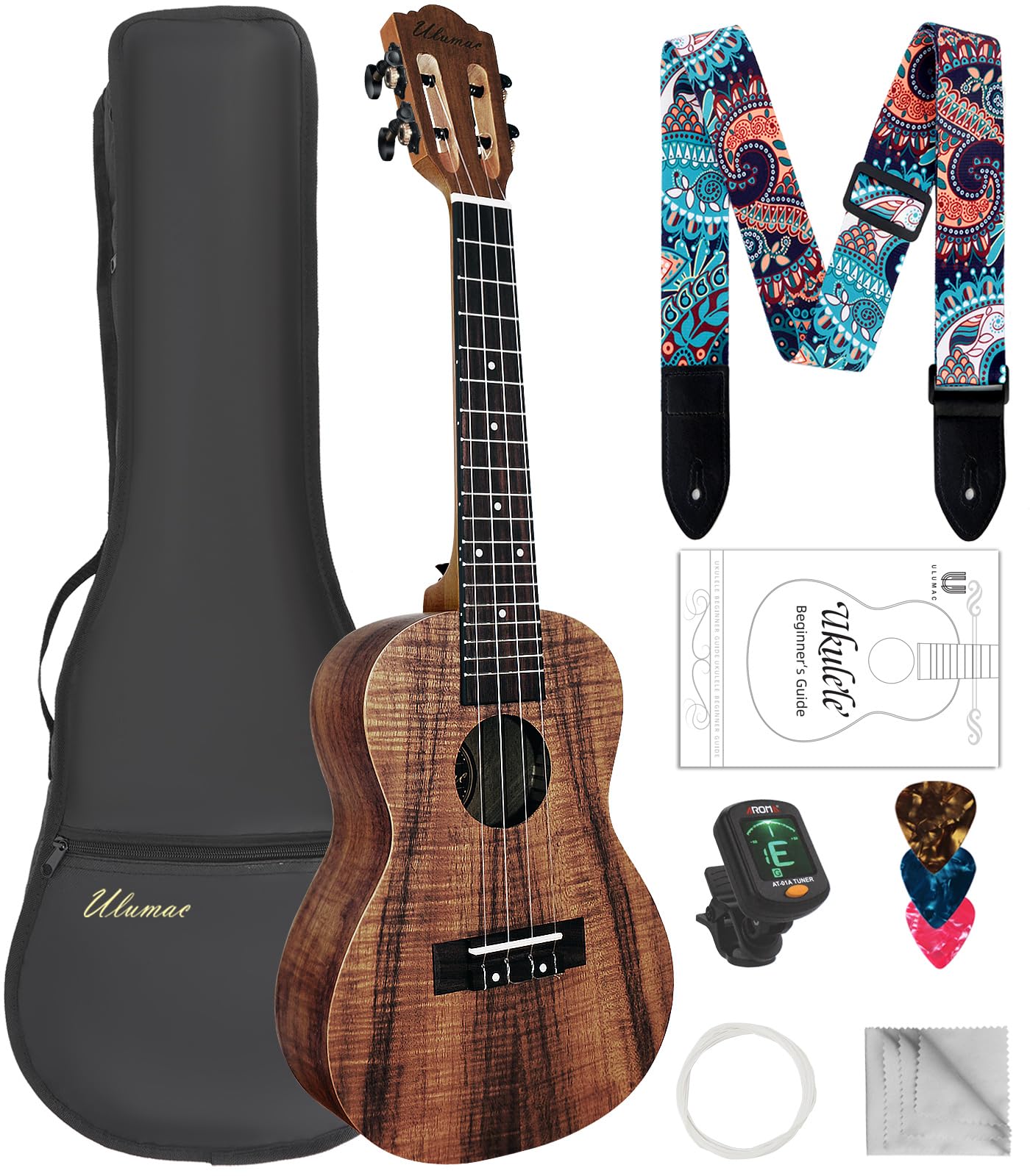 Ulumac Tenor Ukulele, KOA Acacia Wood 26 inch