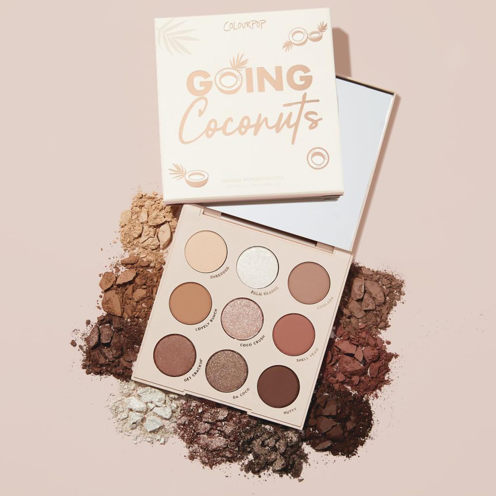 Photo 1 of Colourpop Going Coconuts Pressed Powder Eyeshadow Palette