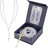 WodGod Lazo Para Boda,66.9 * 19.68",Wedding Crystal Rosary,Contains a Picture of the Virgin,Imprescindible Para Las Bodas Cristianas,Colgantes De Cristal Para Los Novios,Lasso for Wedding Ceremony