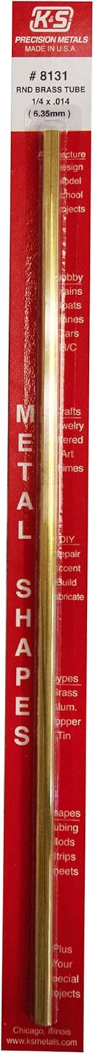 Amazon Com K S Precision Metals 8131 1 4x12 Rnd Brs Tube Pack Of 1 Home Improvement