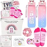 Awfrky 15 Year Old Girl Gifts, Gifts for 15 Year Old Girl, 15th Birthday Gift for Teen Girls, Younger Sister, Daughter, Niece, Granddaughter, Sweet 15th Birthday Decorations for Teen Girls